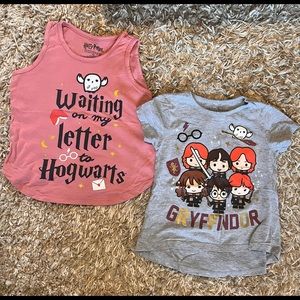 (2) Girls Harry Potter Shirts